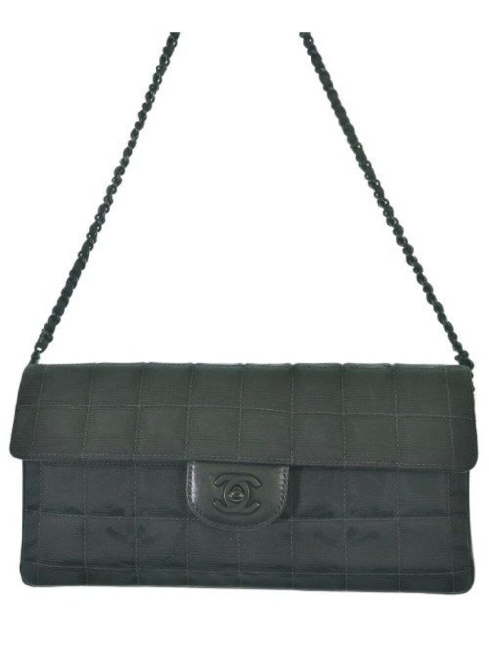 Chanel Choco Bar New Travel Line Chain Shoulder CC Logo Bag